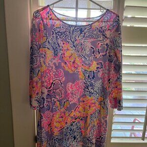 Lilly Pulitzer Marlowe So Snappy Long-sleeved Dress (Medium)